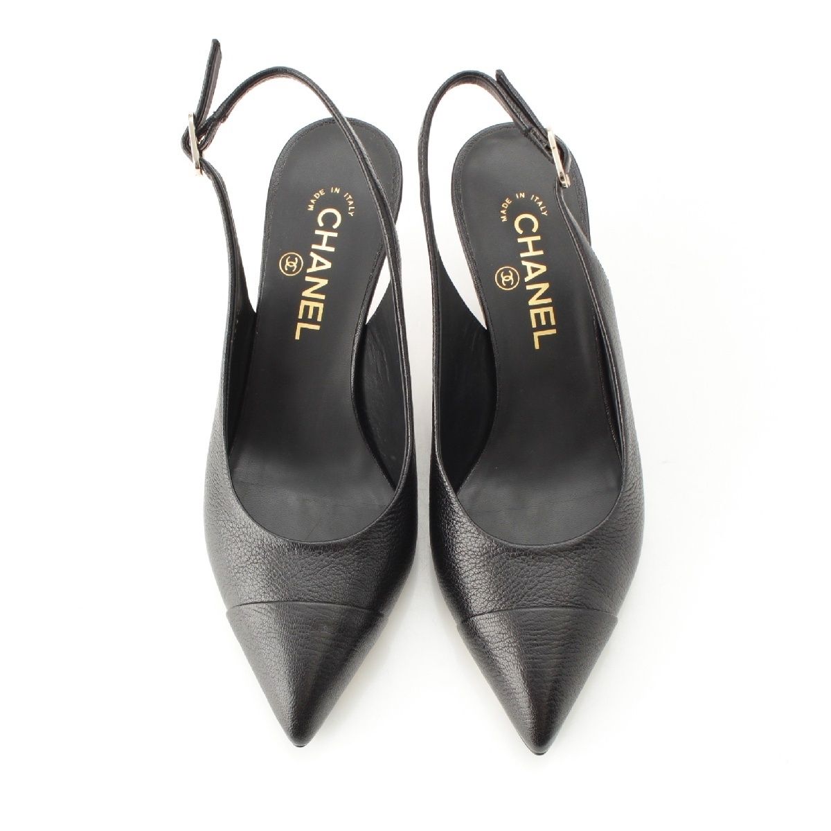 CHANEL パンプス G31982 シャネル ココマーク スエード×ファブリック ストラップパンプス