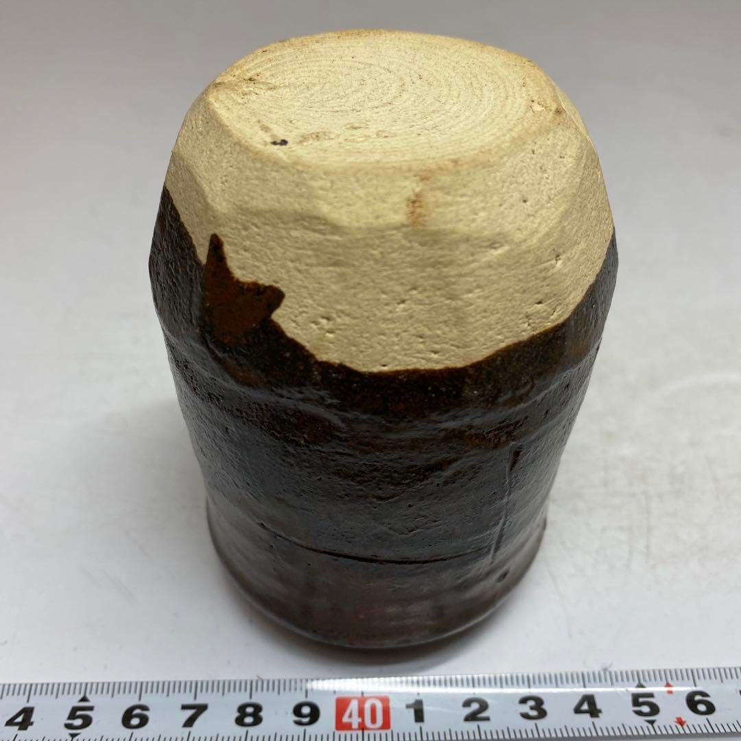 長谷川青峯　瀬戸茶入　共箱　美品　高さ10.5cm 東H6-0114① 長谷川青峯 瀬戸茶入 共箱 美品 高さ10.5cm 東H6-0114①