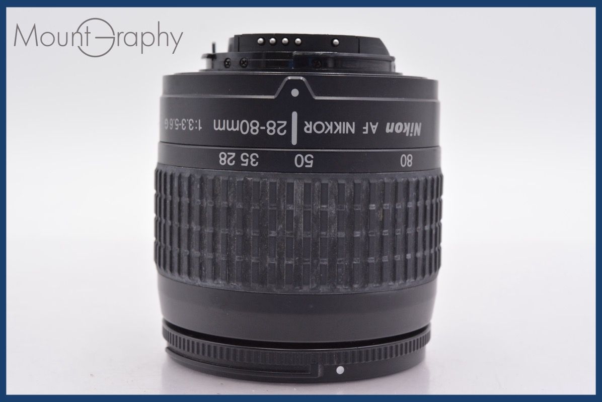 ニコン Nikon AF NIKKOR 28-80mm F3.3-5.6 G 前後キャップ-レンズフィルター付 完動 同梱可 mj5024