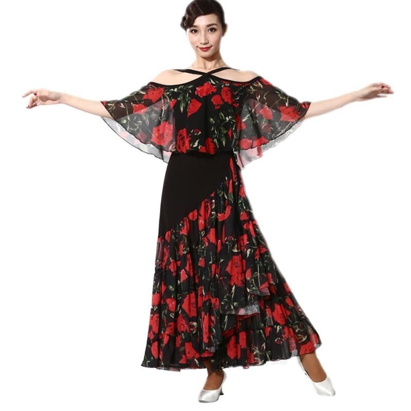 社交ダンス衣装　トップス単品　練習競技演出服デモ用 レッスンウエア 　2WAYS　2色　