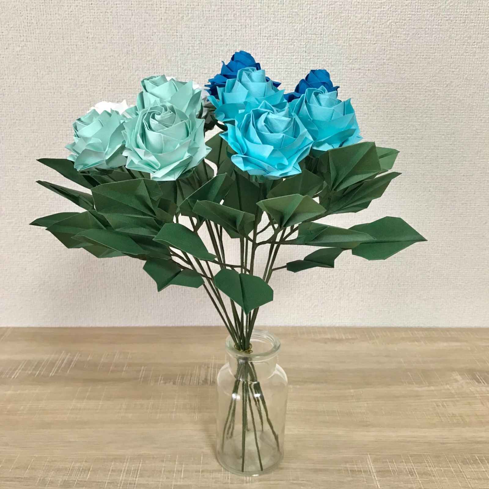 オーダーメイド可能【折り紙のバラ花束】スワッグ・ブーケ・フラワー 