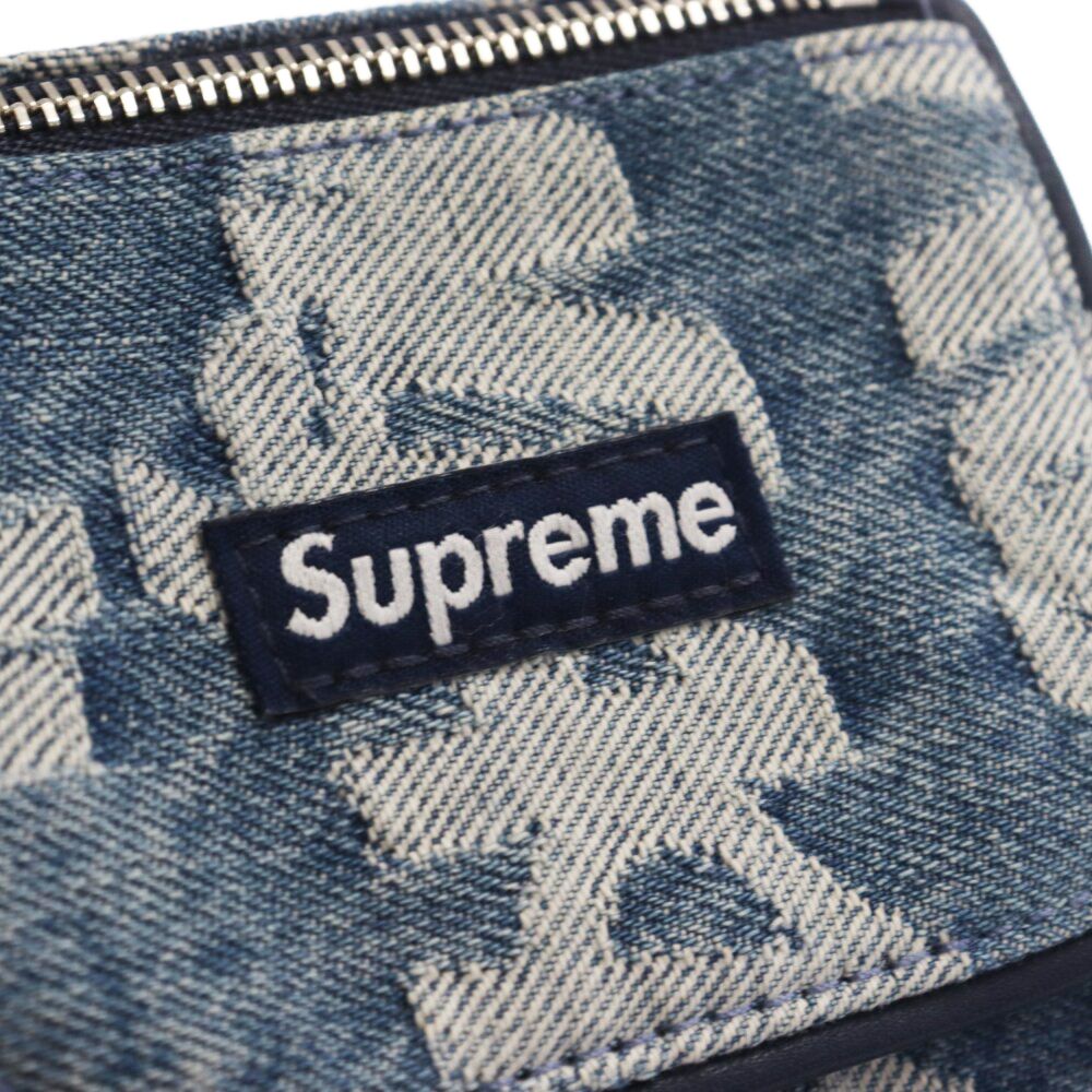 SUPREME (シュプリーム) 22AW fat tip jacquard denim neck pouch 