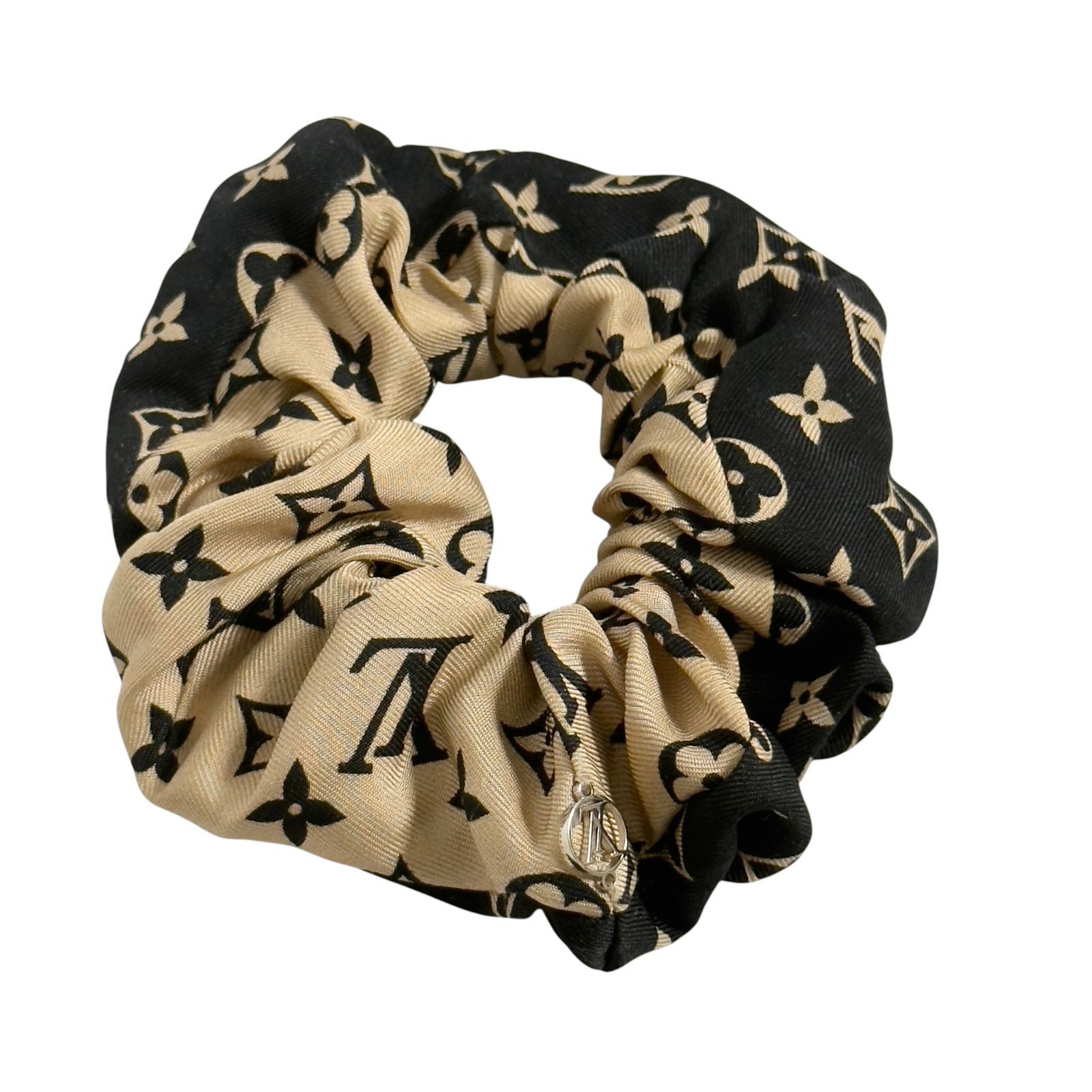 ルイヴィトン レディース シュシュ ヘアゴム ヘアバンド ブラック ベージュ