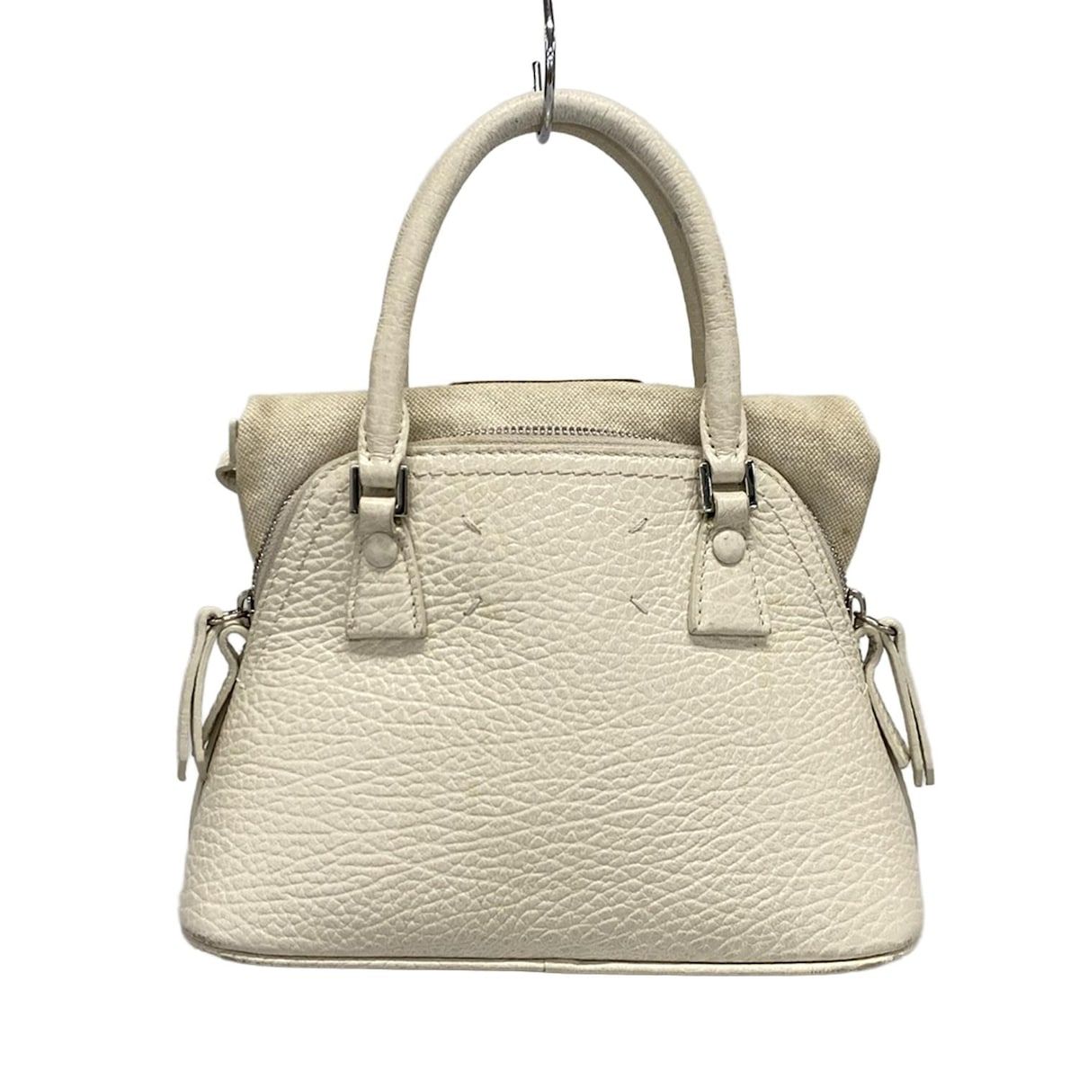 MAISON MARGIELA ★ ロゴ レザー ハンドバッグ / ホワイト Maison Margiela（旧Maison Martin Margiela） - メゾン