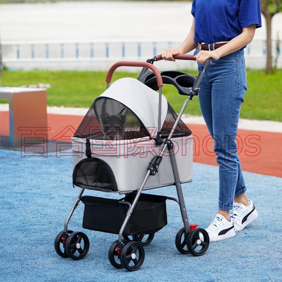 Angelpet ペットカート 分離型 犬用 バギー いぬ用 4輪　カーキ Amazon | Angelpet ペットカート 分離型 【特許登録済み】猫 犬用