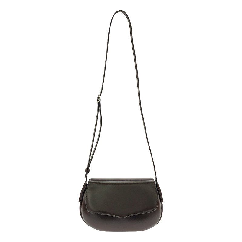 【美品】  LEMAIRE / ルメール | belly bag / ベリー レザー ショルダーバッグ / ユニセックス | dark brown | メンズ