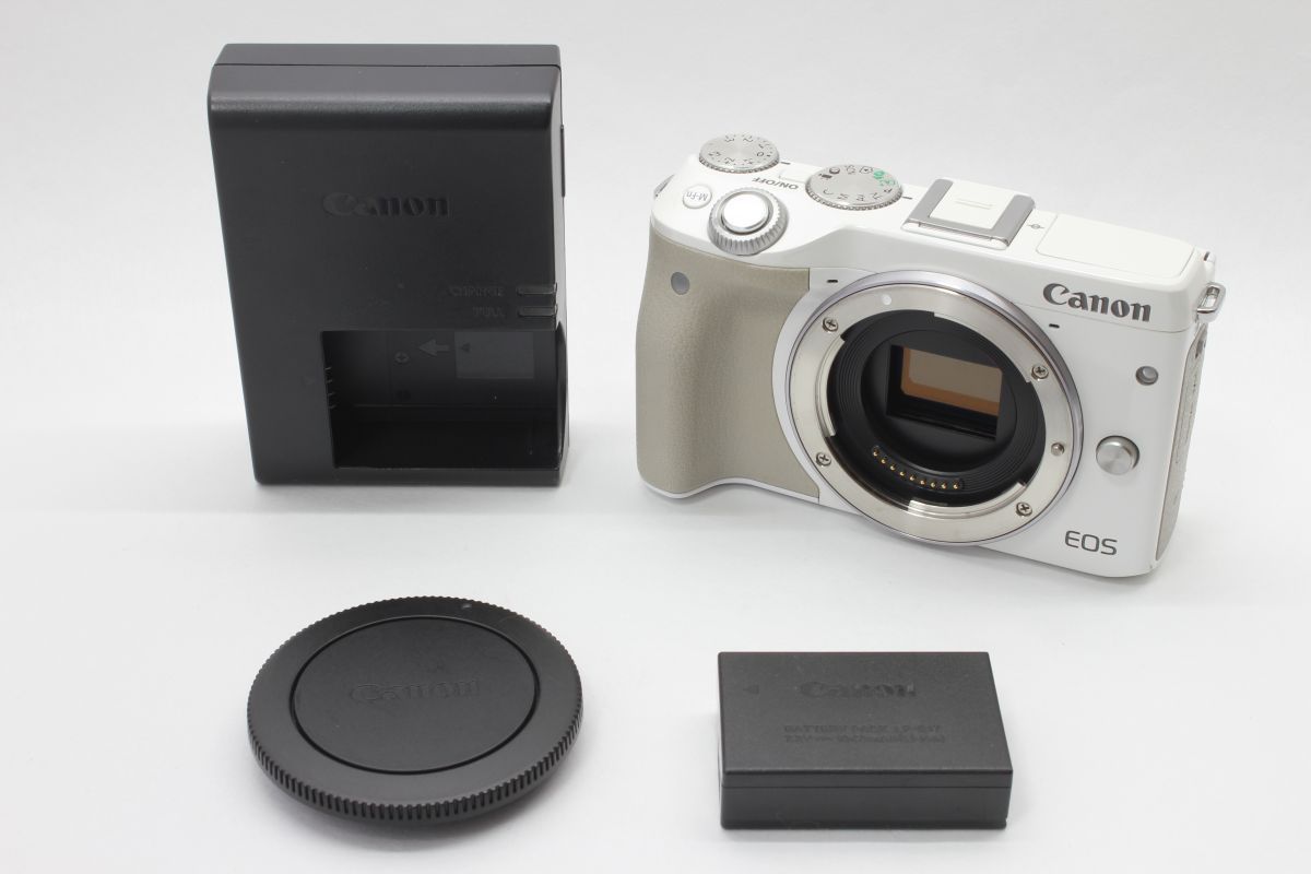 動作 キャノン Canon EOS M3 ホワイト 動作 済 バッテリー 充電器