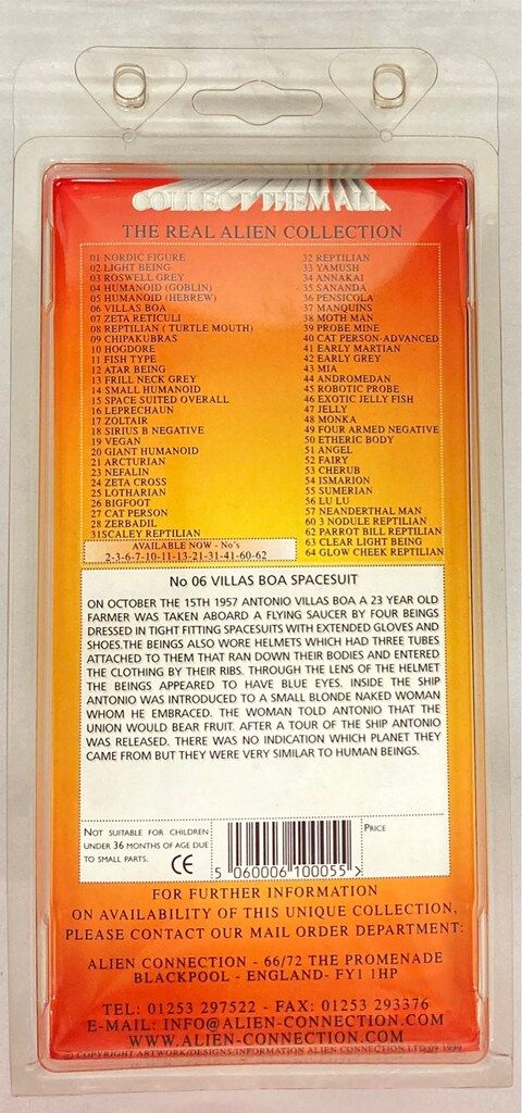 ALIEN CONNECTION THE REAL ALIEN COLLECTION VILLAS BOA SPACESUIT