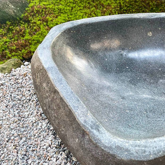 水鉢 石 和風 庭 大型 おしゃれ つくばい 手水鉢 蹲 睡蓮鉢