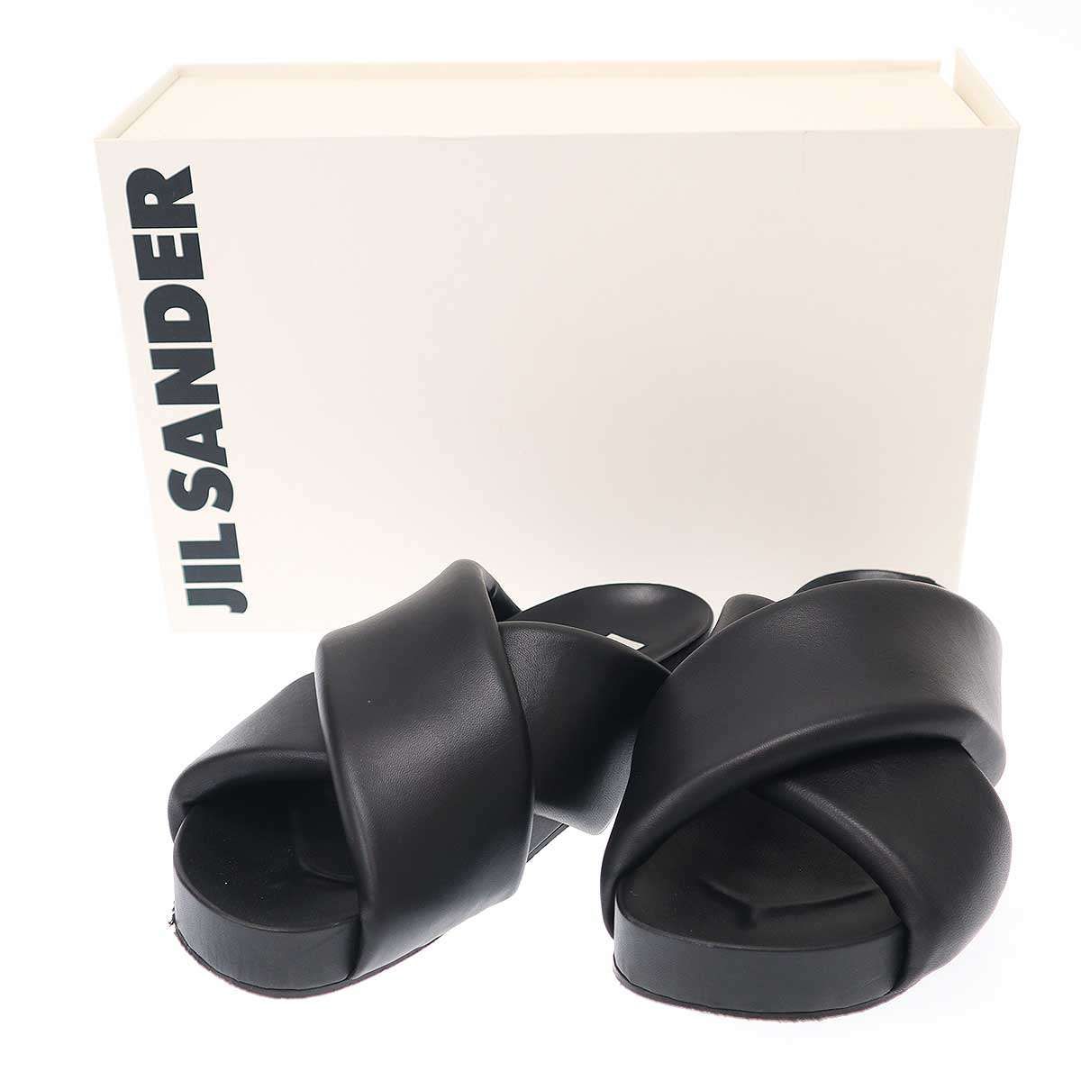 JIL SANDER ジルサンダー クロスストラップ サンダル 38 最