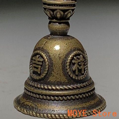 銅器 仏教 銅の鈴 古美術 コレクション品 銅製 工芸品 彫刻装飾品置物 銅器 ミニ吉祥如意揺鈴 仏具 装飾品工芸品 美術品 置物 - メルカリ