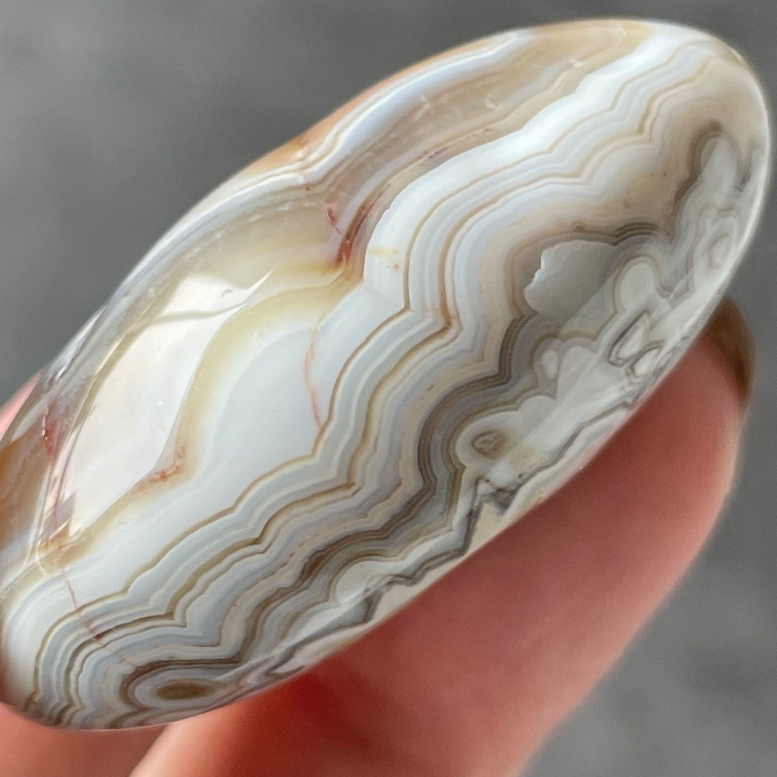 ピンク クレイジー アゲート インドネシア産 フォロー割あり】 Crazy Lace Agate クレイジーレースアゲート