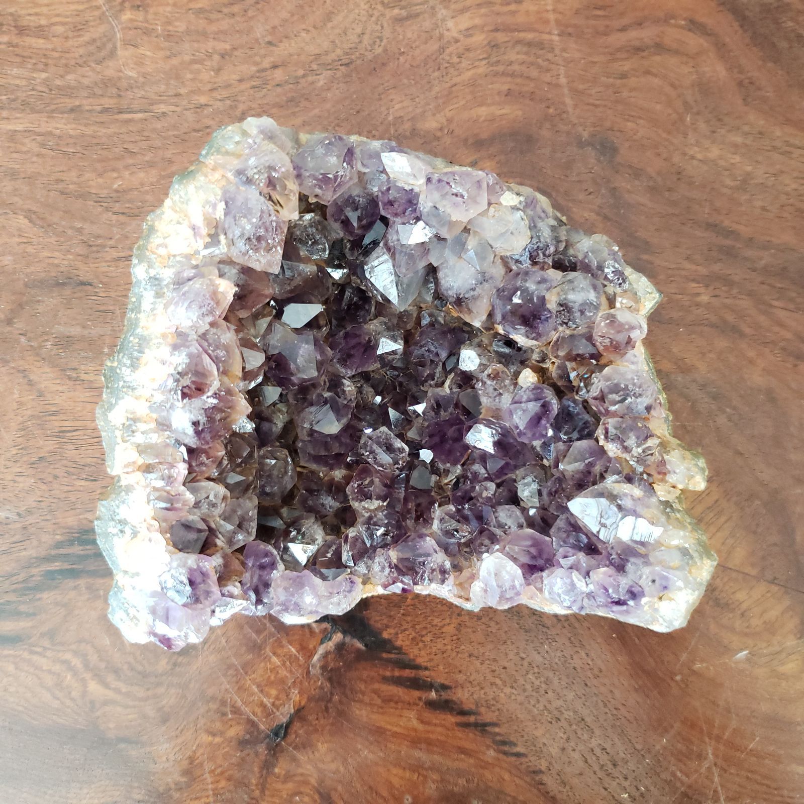 アメジストクラスター 1.1kg 柴水晶 原石 鉱物 宝飾 アメシスト