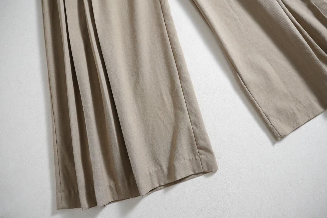 レイヤードプリーツパンツ