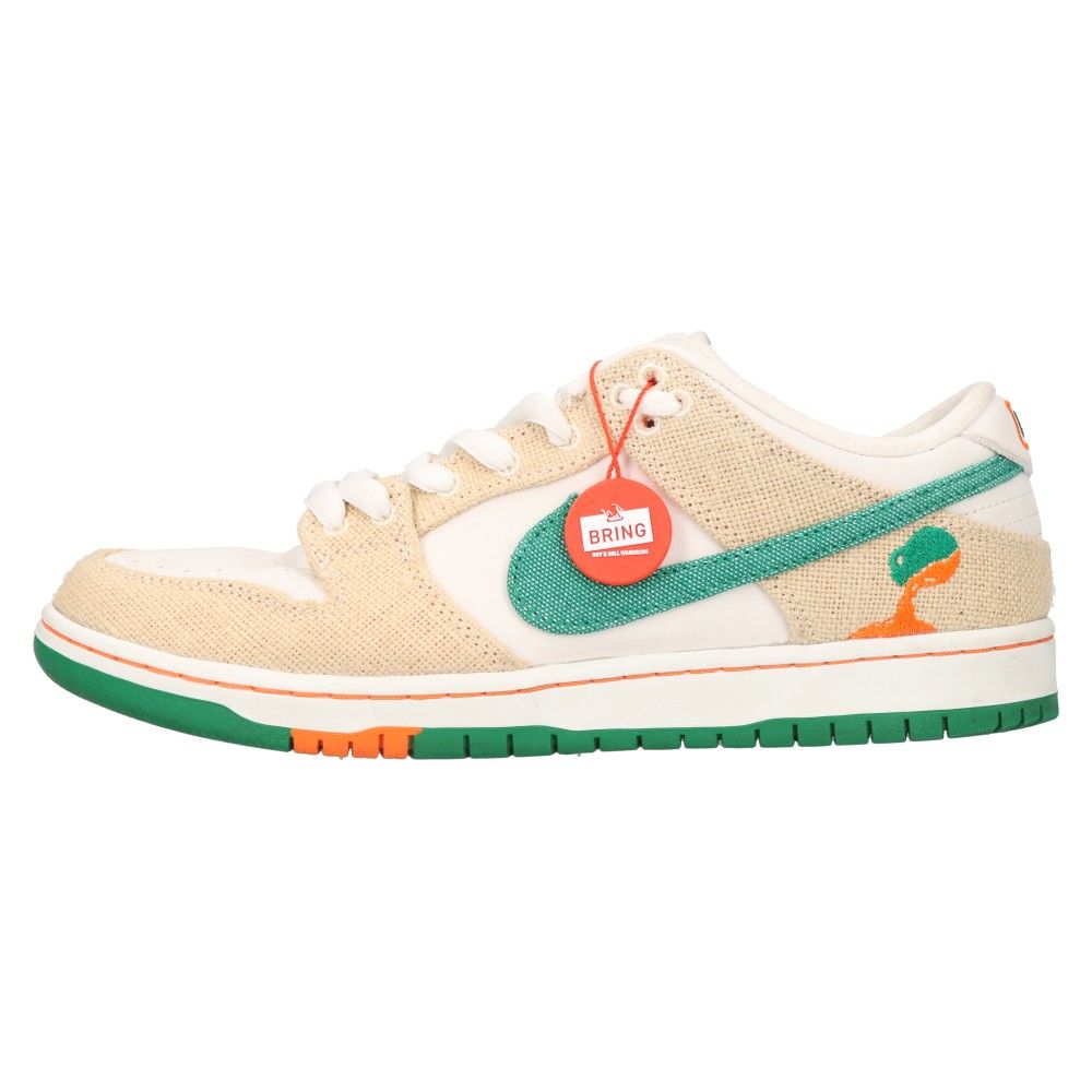 天然繊維天然皮革底NIKE SB ナイキエスビー ×Jarritos DUNK LOW PRO QS ...