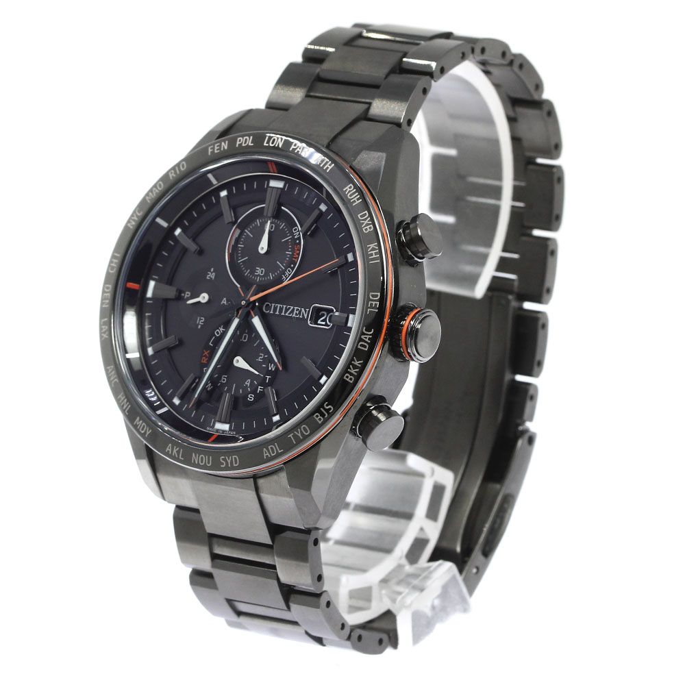 シチズン CITIZEN H800-T025871/AT8185-62E アテッサ エコドライブ ソーラー電波 メンズ美品箱・保証書付き_748765  - メルカリ