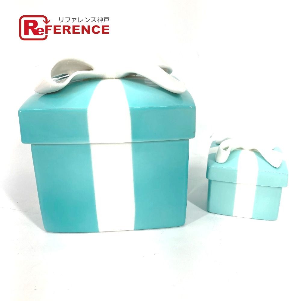 TIFFANYu0026Co. ティファニー 小物入れ リボン ボックス 箱 陶器