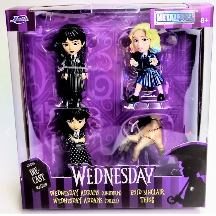 Jada Toys【 Wednesday ( ウェンズデー ) 】 METALFIGS Diecast Figure Wednesday 4-Pack Jada 4-Pack 日本国内発送・最短翌日お届けの商品写真