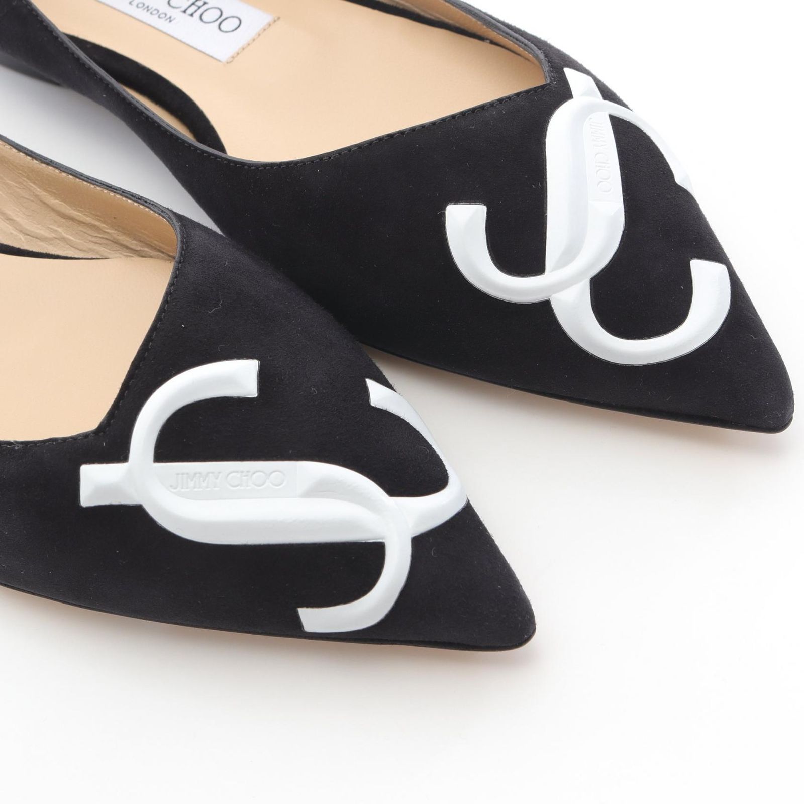 Jimmy★Choo(セールで破格)選べる2色大人気Modell/Flat/JCロゴ Jimmy☆Choo(セールで破格)選べる2色大人気Modell/Flat/JCロゴ