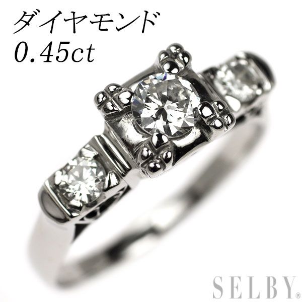 Pt850 ダイヤモンド リング 0.45ct 【公式通販】