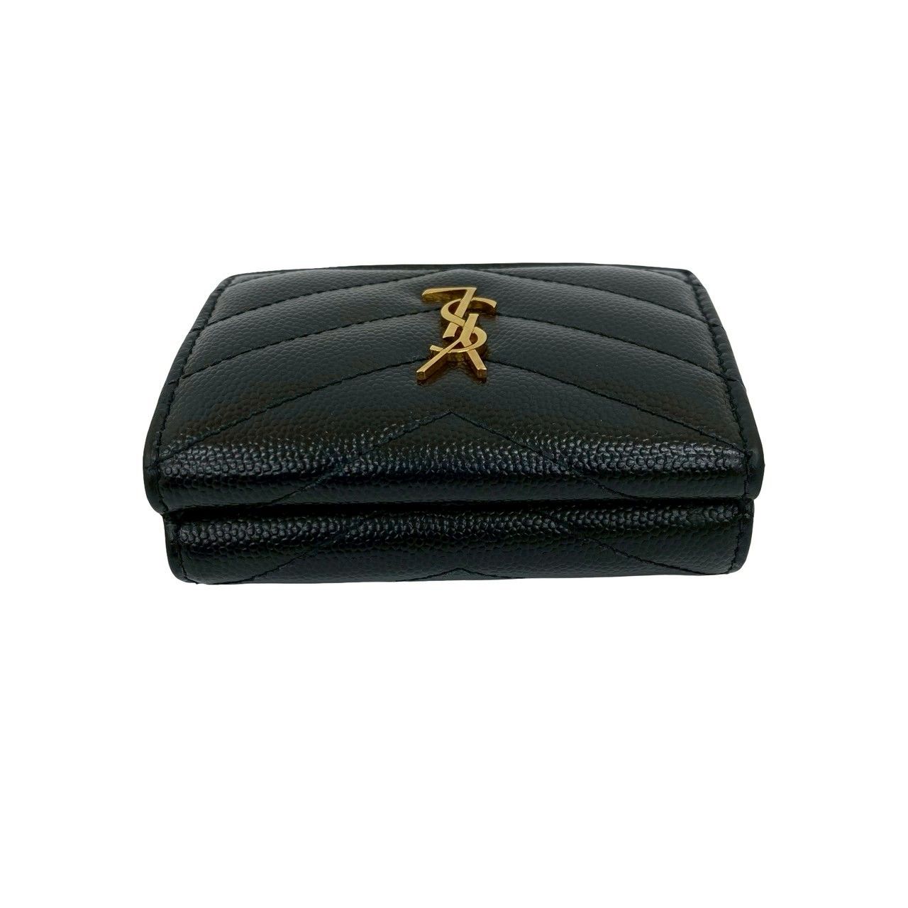 極 美品 SAINT LAURENT PARIS サンローランパリ YSL カサンドラ ロゴ