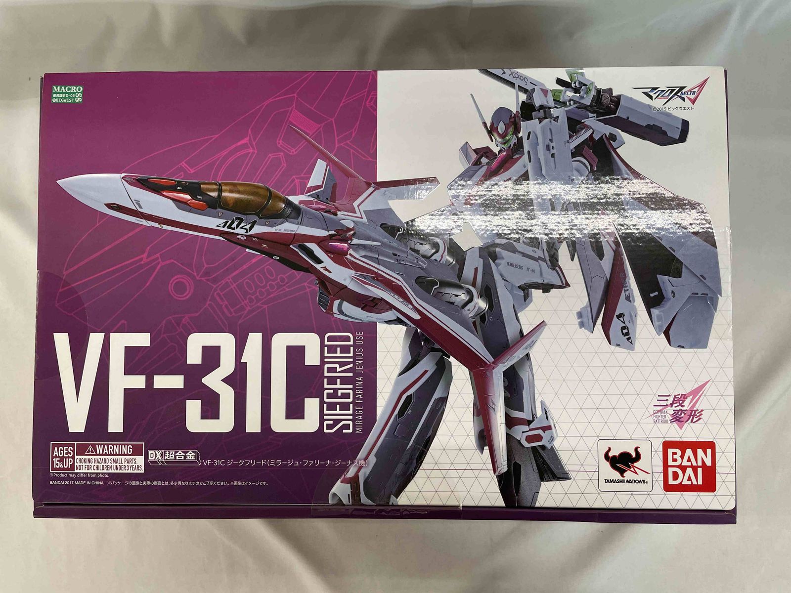 【未開封】DX超合金 マクロスデルタ VF-31Cジークフリード (ミラージュ・ファリーナ・ジーナス機)