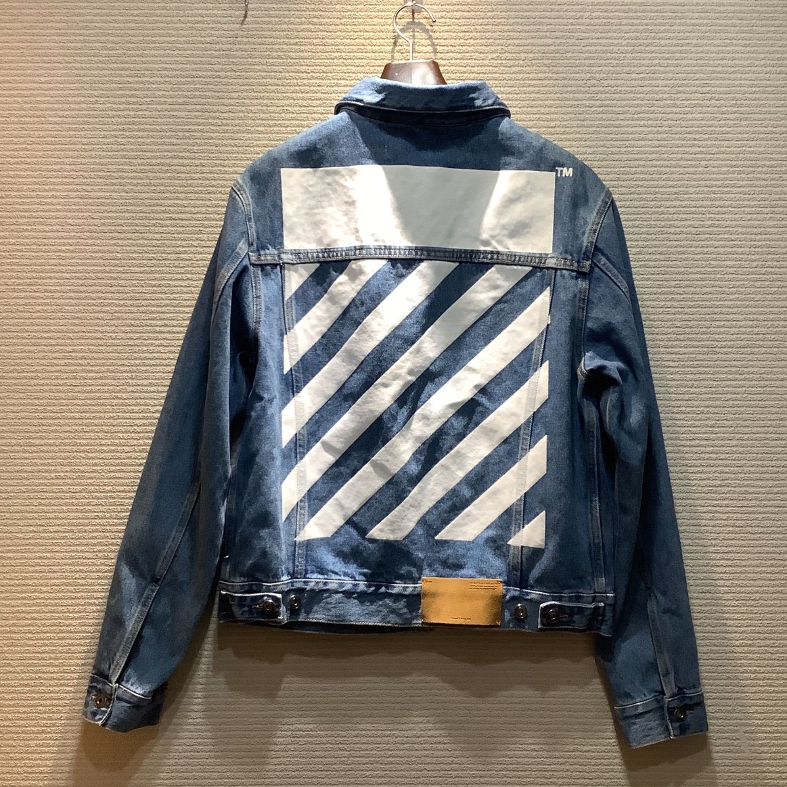 ずっと気になってた OFF-WHITE S デニムジャケット Gジャン/デニム