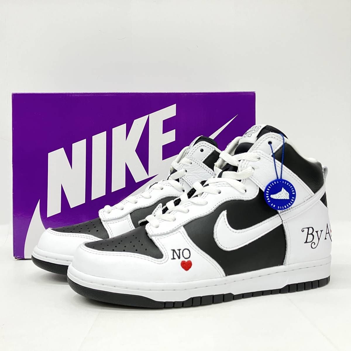 Supreme × Nike SB Dunk High By Any Means White Black シュプリーム × ナイキ SB ダンク ハイ  バイ エニー ミーンズ DN3741-002 26.0cm - メルカリ