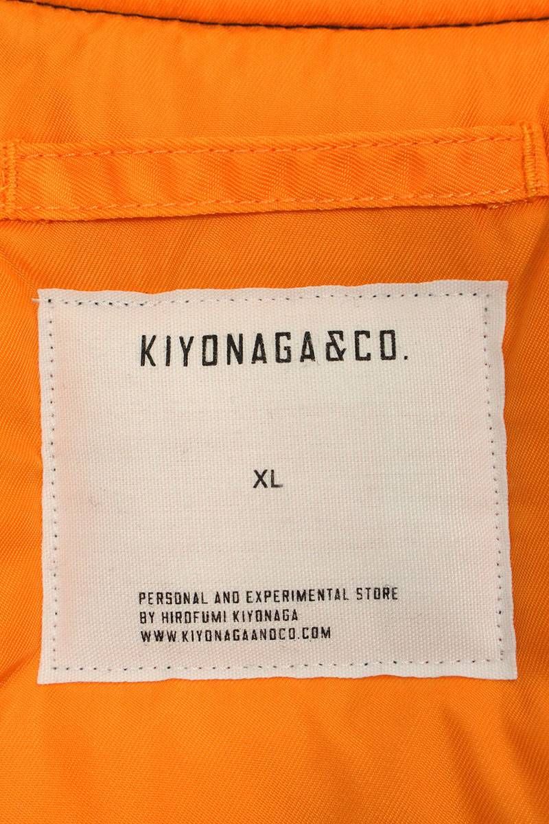 キヨナガアンドコー KIYONAGA&CO ×アルファ ALPHAINDUSTRIES  K LOGO MA-1 Kロゴ刺繍MA-1ブルゾン  メンズ XL