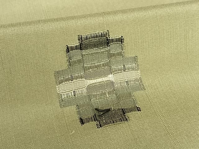 平和屋着物○紬 訪問着 道も織 ロートン織 正絹 逸品 AABA0232zg