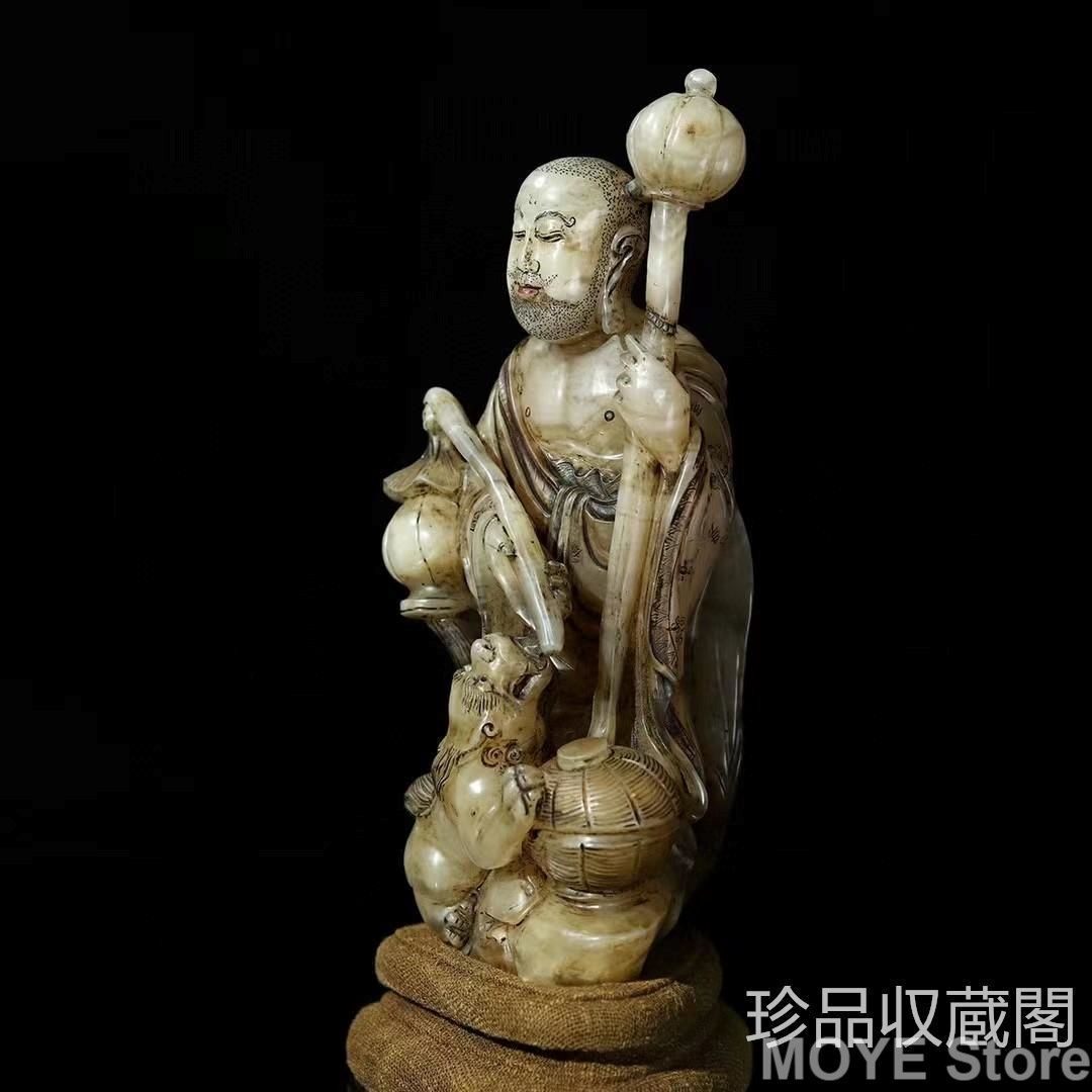 旧蔵寿山石羅漢尊者 仏像