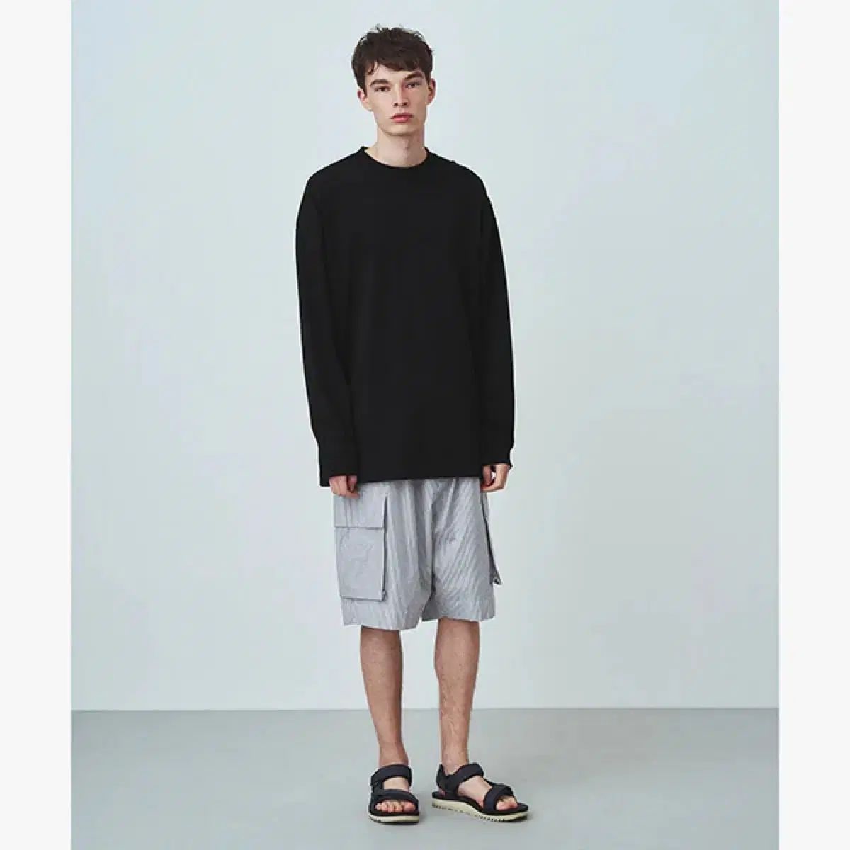 KYOTO SUMI NYLON EASY CARGO SHORTS / SUMI | ATON (MEN)(エイトン