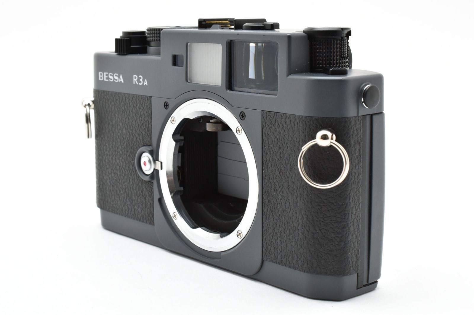 Voigtlander Bessa R3A グレー レンジファインダー フィルムカメラ キャップ ストラップ付