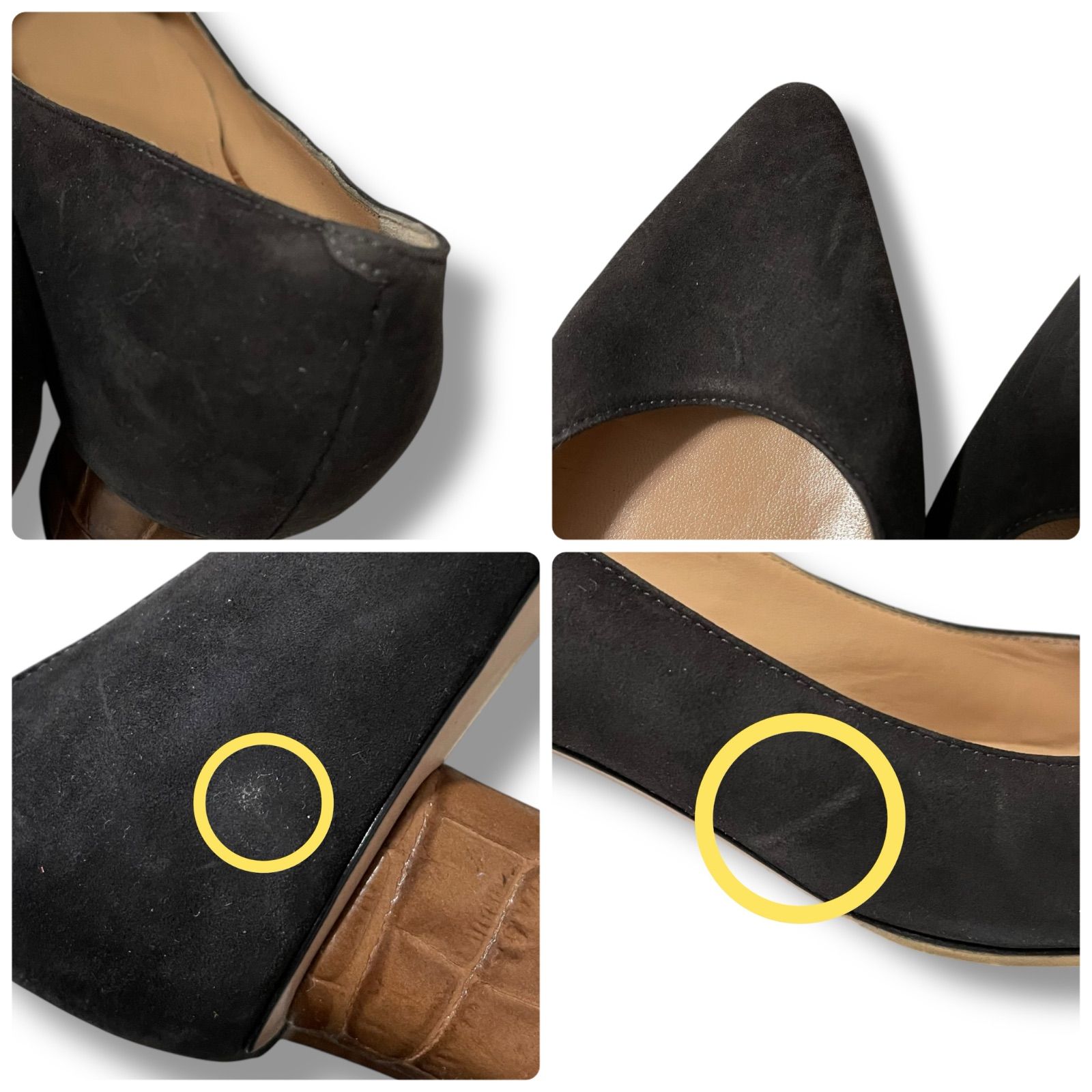 PELLICO ペリーコ ブラック パンプス ポインテッドトゥ エナメル 本革