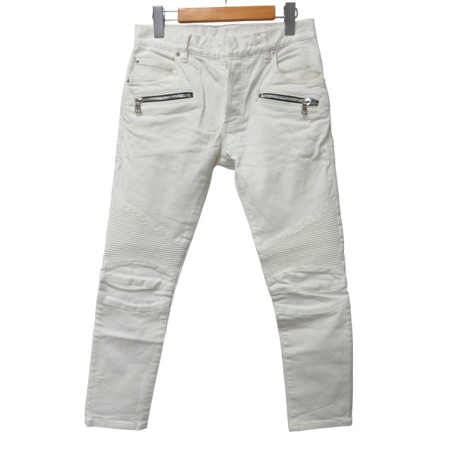 バルマン BALMAIN バイカーデニムパンツ ジーンズ W8H9130T022