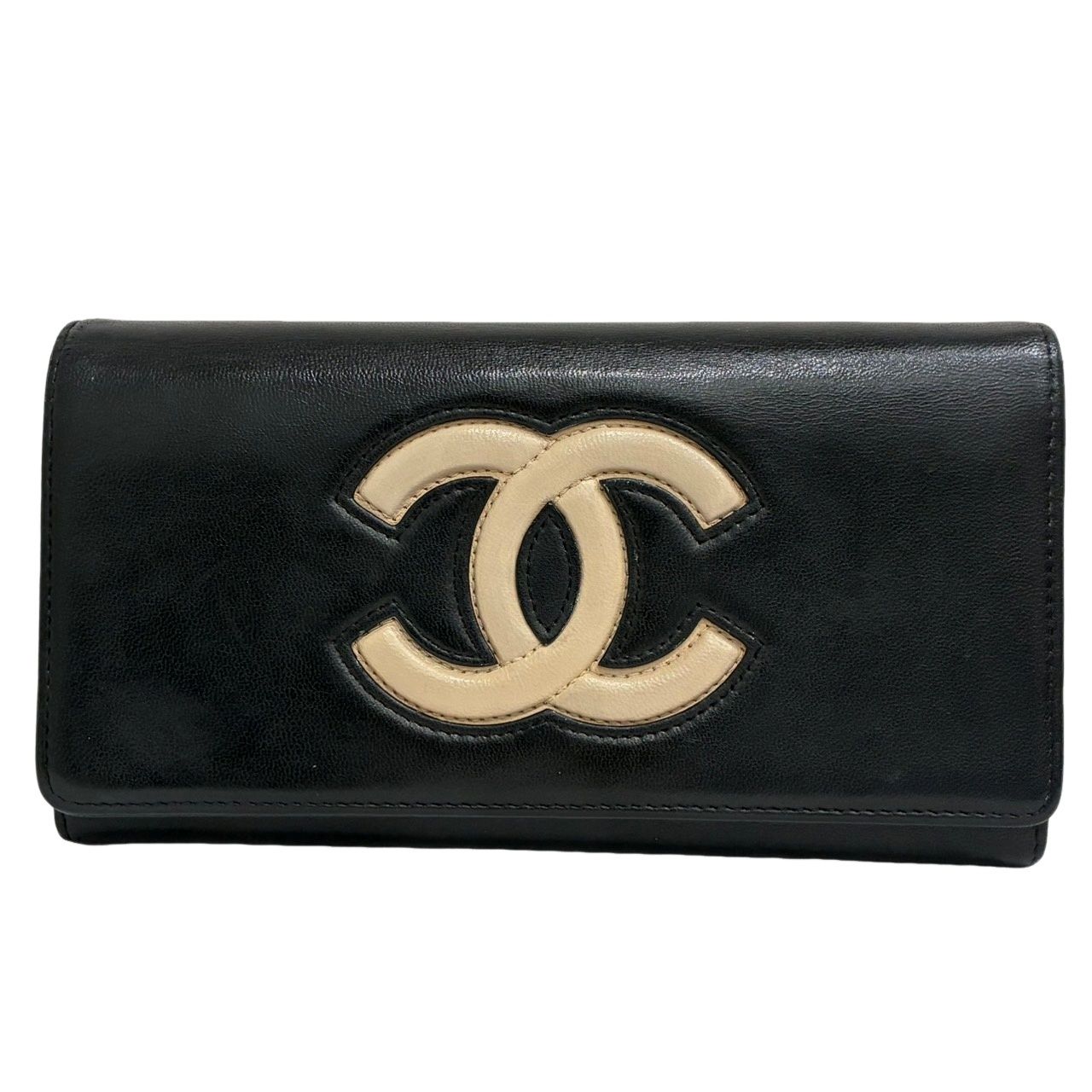 CHANEL シャネル エアライン ココマーク 長財布 A80896 ブラック