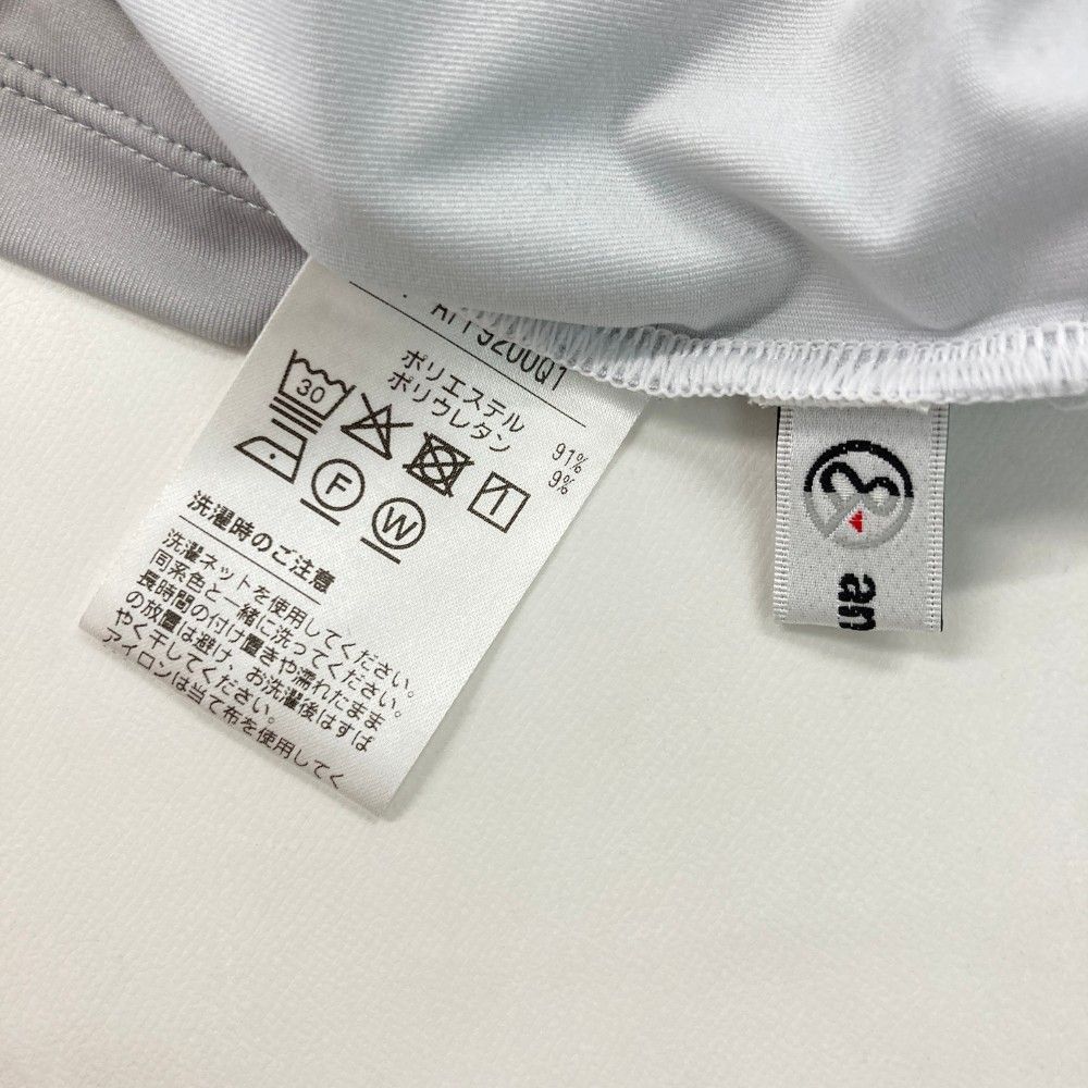 サイズ：M AND PER SE アンパスィ ハイネック 長袖Tシャツ 総柄
