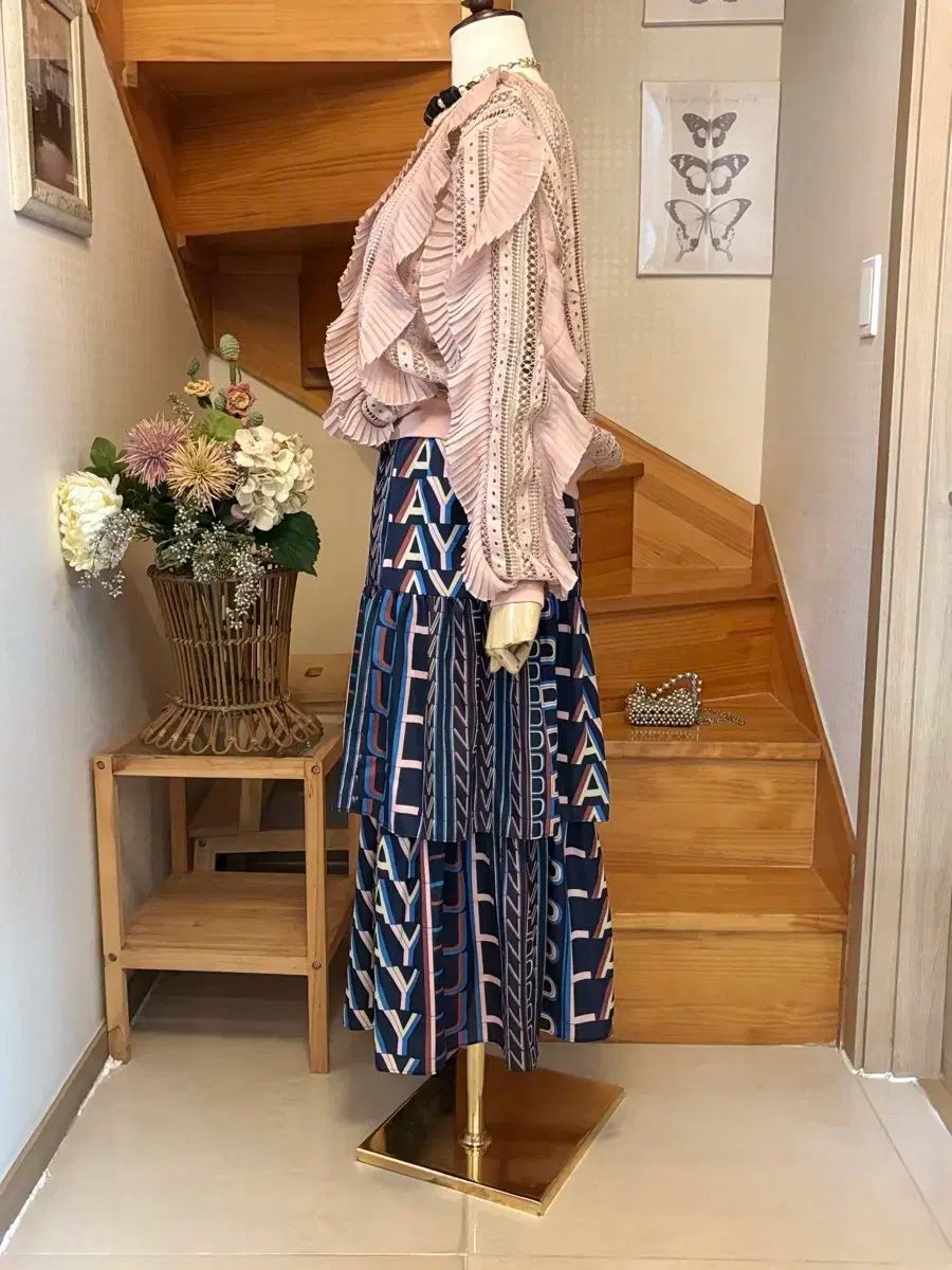  フリル ブラウス パターン ロング スカート セット その他 ビジネススーツ