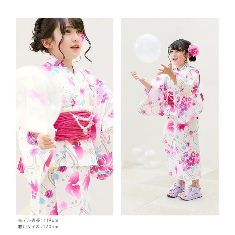 pomponette ポンポネットジュニア　浴衣　ゆかた（新品160） pomponette ポンポネットジュニア 浴衣 ゆかた（新品160