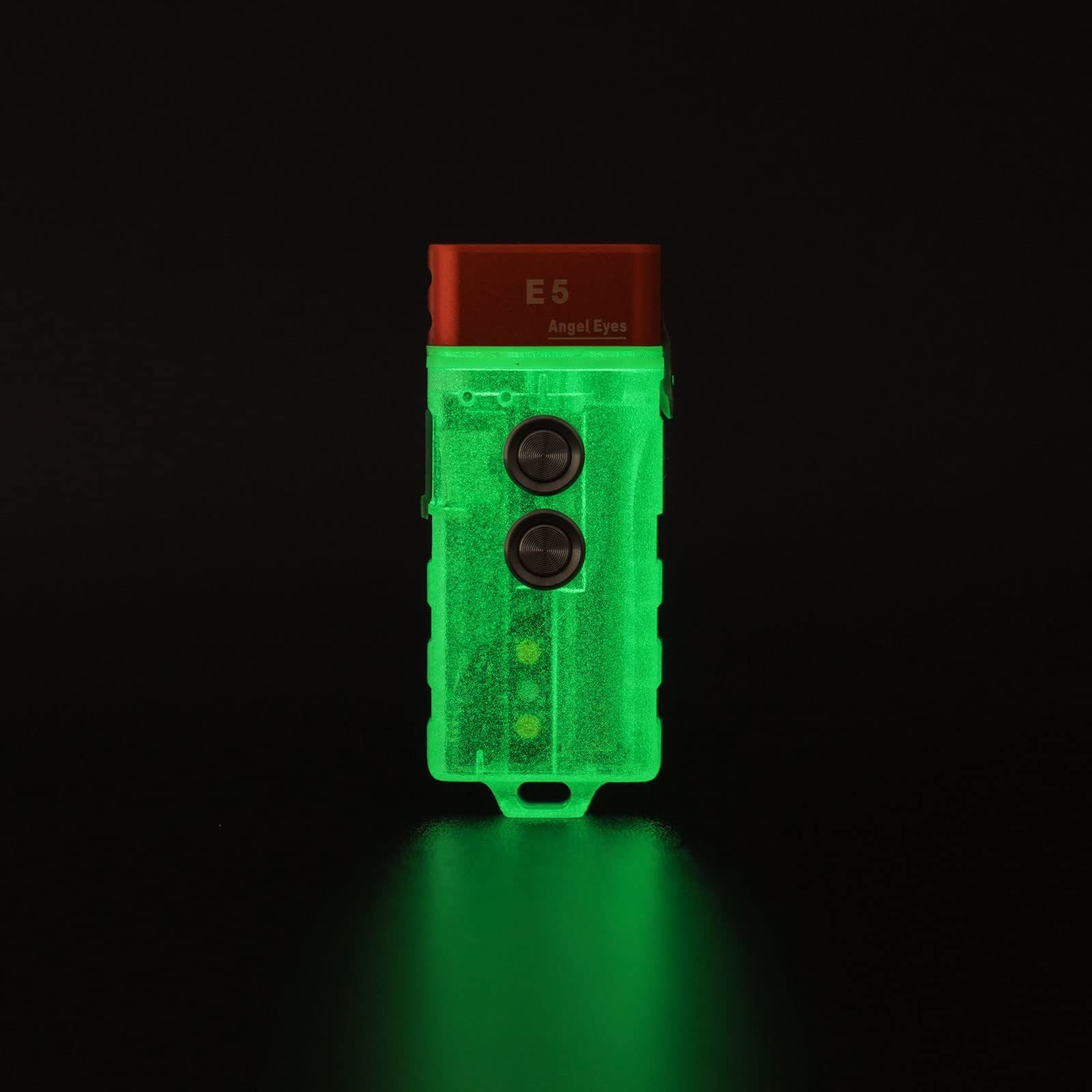 人気商品 E5キーチェーン懐中電灯 デュアル電源USB C充電式およびAAA交換 EDC懐中電灯 キャンプ ハイキング 緊急用のサイドライト付き4000KウォームホワイトLED懐中電灯… RovyVon HRDEVELOPMENT_JP