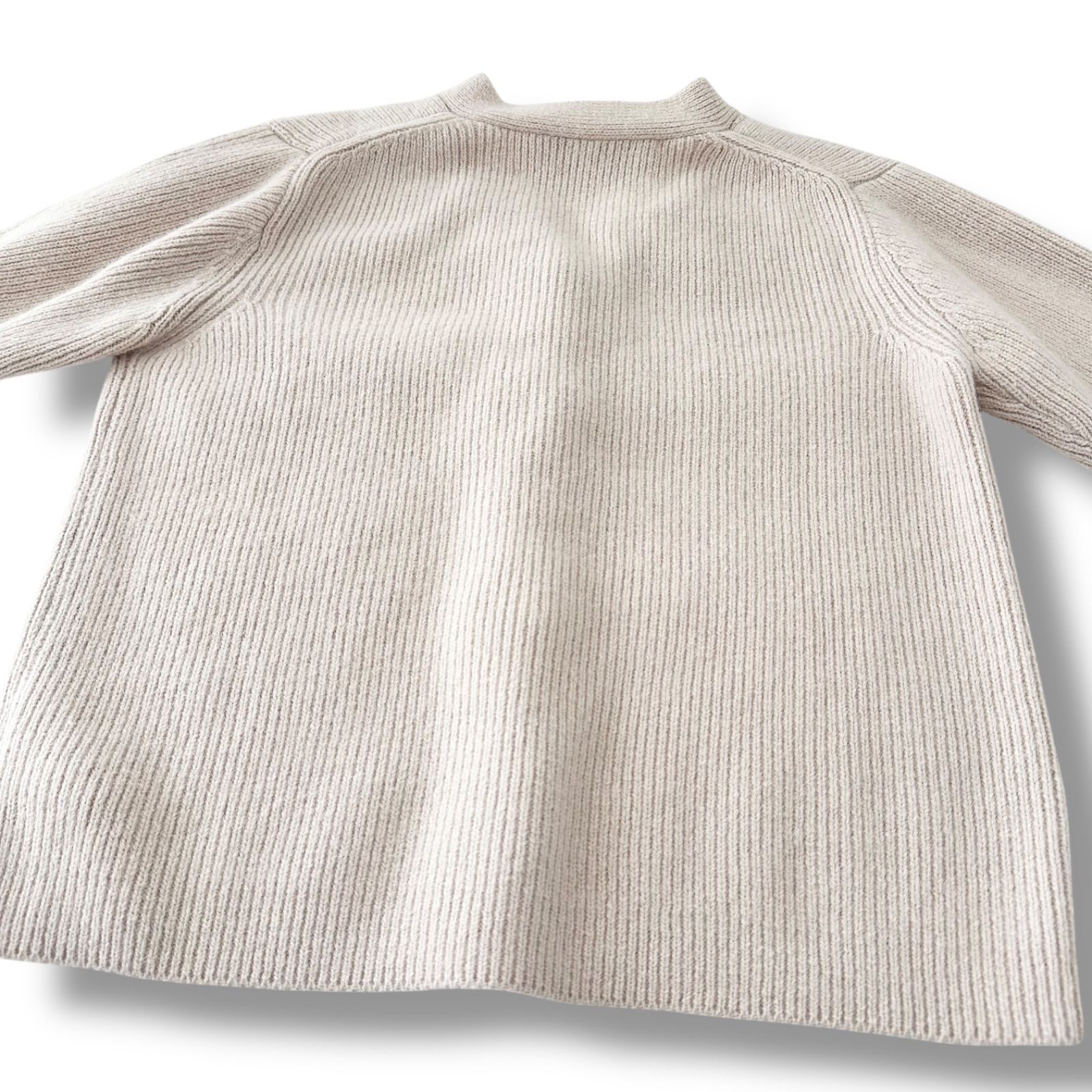 美品 サードマガジン リブ編み ショート カーディガン 9号 ピンク