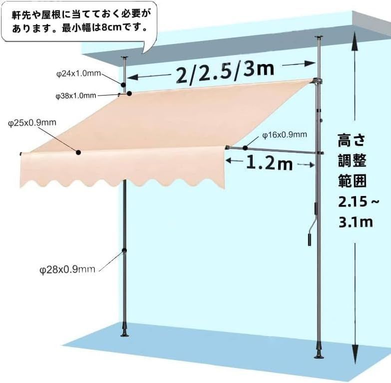 雨よけ 撥水