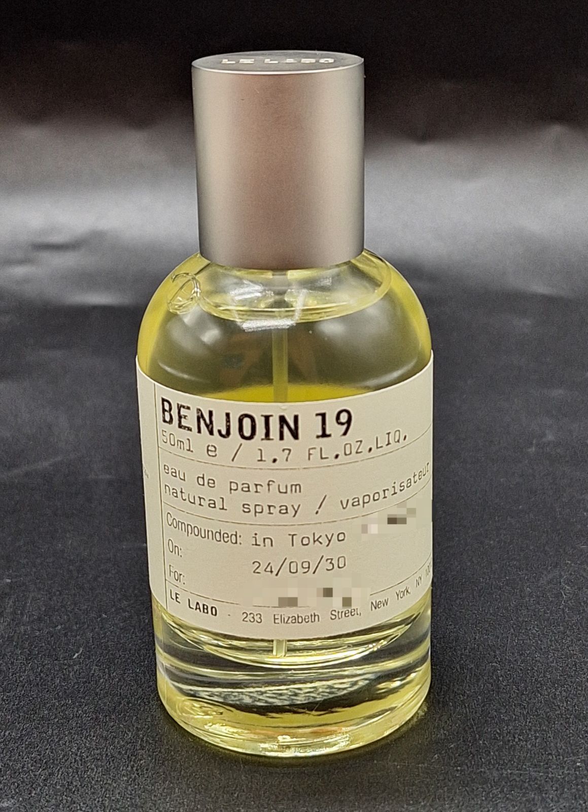LE LABO BENJOIN 19 ルラボ ベンゾイン19 50ml オード パルファム 香水 数プッシュ使用のみ 残多 都市限定 期間限定 フレグランス 希少 【7661】
