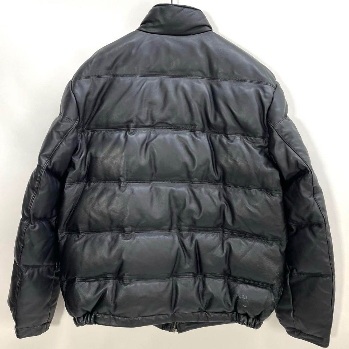 未使用品！トミーヒルフィガー　レザー　ダウンジャケット　ブラック　Sサイズ TOMMY HILFIGER トミーヒルフィガー レザーダウンジャケット 本革