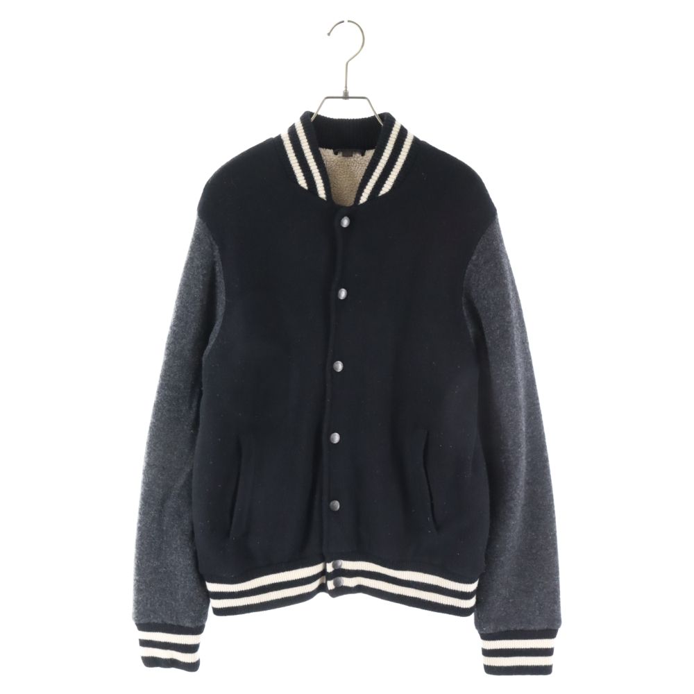 COACH スタジャン 黒 ウール・レザー COACH (コーチ) 裏ボアウールスタジャン ブラック/グレー - メルカリ