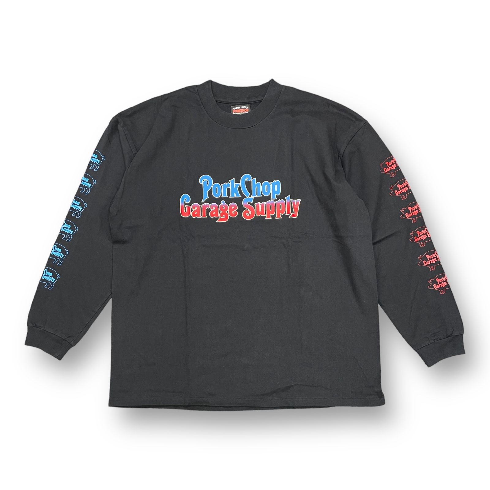 未使用品 PORKCHOP GARAGE SUPPLY ROUNDED L/S TEE プリント ロング