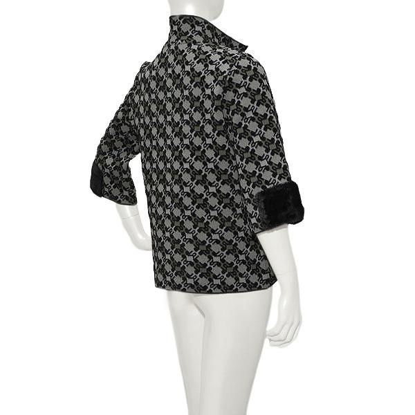 七分丈 ニットブルゾン