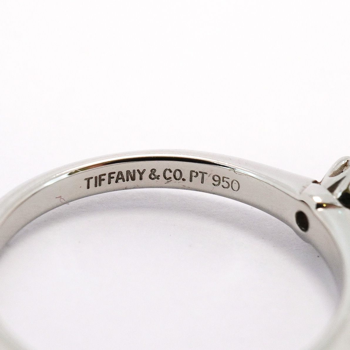 5jeb0299】ティファニー リング ソリティア 1PD Pt950 プラチナ  