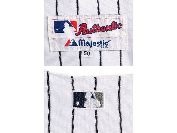 MLB Majestic ヤンキース ベースボールシャツ XL ユニホーム 野球