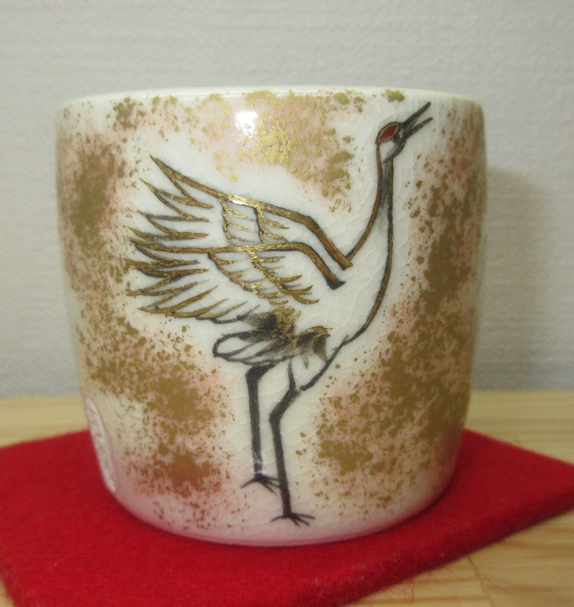 逢絢亭 茶道具 蓋置 京焼 双鶴の図 真葛 宮川 香斎 共箱入り WWW_IBETON_RU